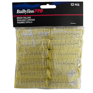 BABYLISS PRO_Brush Rollers Yellow 12pcs (1.5cm | 5/8